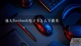 盛大Bambook电子书怎么下载书,盛大Bambook电子书怎么下载书