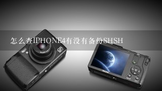 怎么查IPHONE4有没有备份SHSH