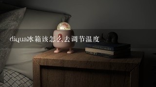 diqua冰箱该怎么去调节温度