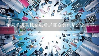 苹果手机关机充电后屏幕变黄色是怎么回事？