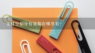 支付宝积分有效期在哪里看？