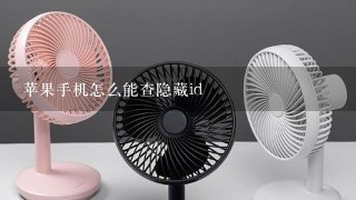 苹果手机怎么能查隐藏id