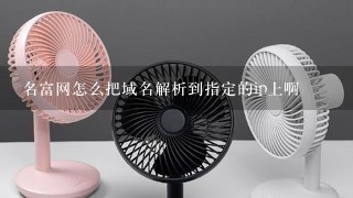 名富网怎么把域名解析到指定的ip上啊