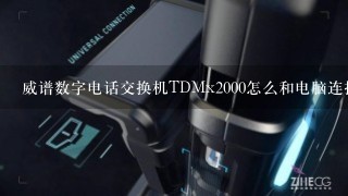 威谱数字电话交换机TDMx2000怎么和电脑连接