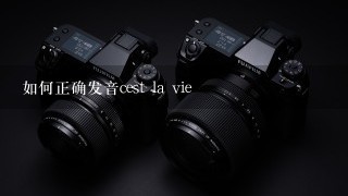 如何正确发音cest la vie