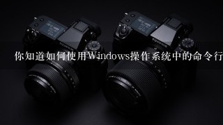 你知道如何使用Windows操作系统中的命令行界面CMD进行此操作吗？