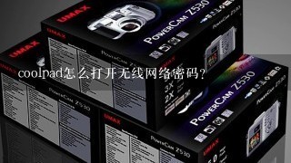 coolpad怎么打开无线网络密码